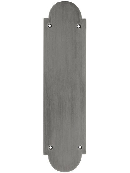 Arch Design Push Plate In Antique Pewter.
